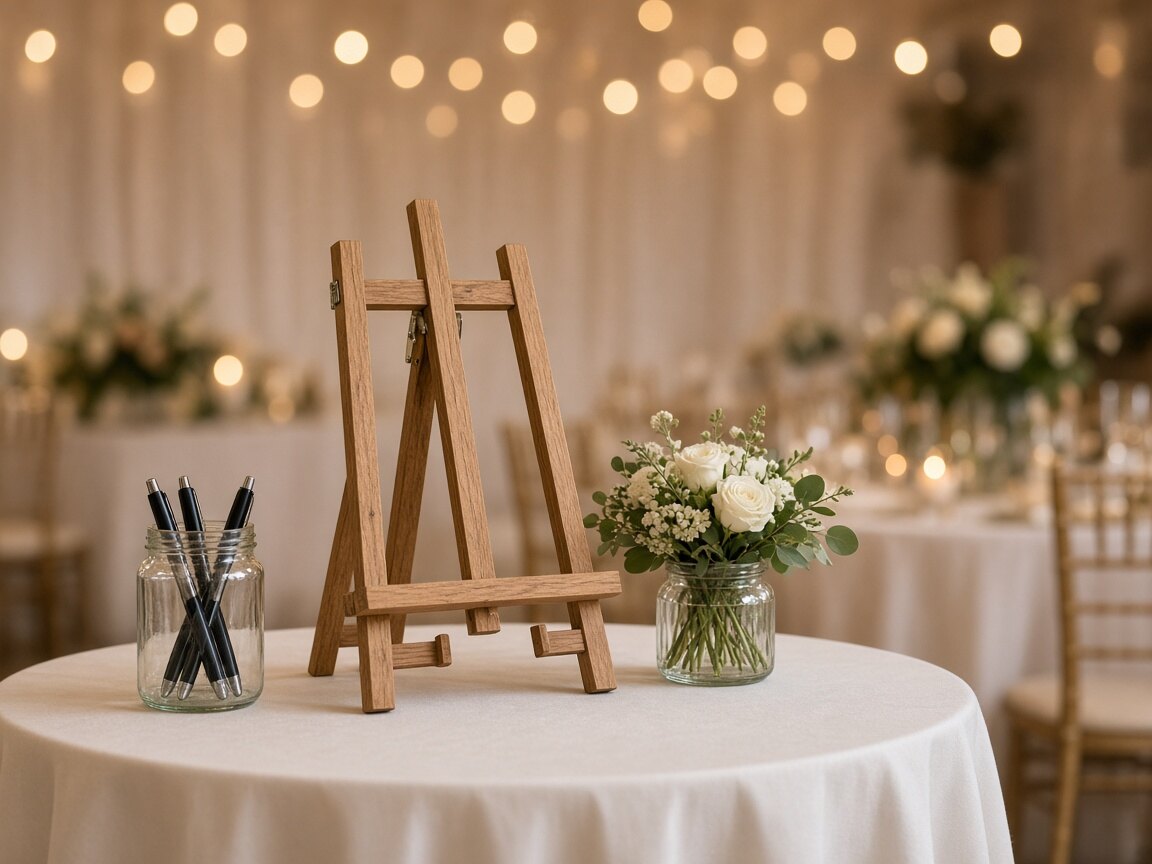 The same reception table without the piece (AI picture)